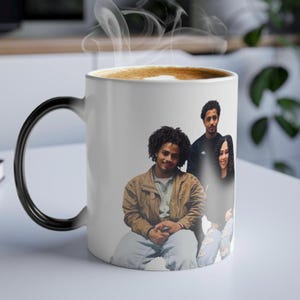 Personalized Family Photo Magic Mug Gift, Heat Sensitive Color Morphing Mug, Photo Reveal Custom Color Changing Coffee Cup, Holiday Giftful