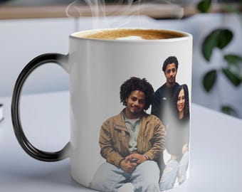 Personalized Family Photo Magic Mug Gift, Heat Sensitive Color Morphing Mug, Photo Reveal Custom Color Changing Coffee Cup, Holiday Giftful