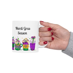 Custom Mardi Gras Mug Personalized Mardi Gras Gift Mug Personal Gift Mardigras Holiday Gifts For-Her For-Him Giftful mug Mardi Gras Season