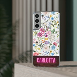 Personalized Case Custom Case Name iPhone Phone Case For Her Case Flower Name iPhone Floral Case Phone Case Samsung Galaxy iPhone Case