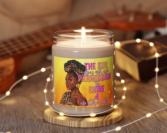 Custom Christian African American Candle, Scented and Unscented Soy Wax Candle Gift For Black Woman of Color Mothers Day Birthday Giftful