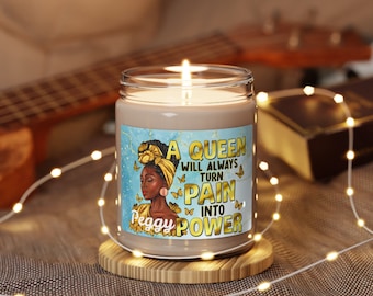 Personalized Christian Soy Candle: African American Woman Gift