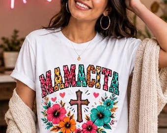 Camiseta Cristiana Mamacita, Regalo Para Mamá, Camisa Cristiana Mujer De Fe, chemise de maman chrétienne cadeau, t-shirt de maman, cadeau de maman
