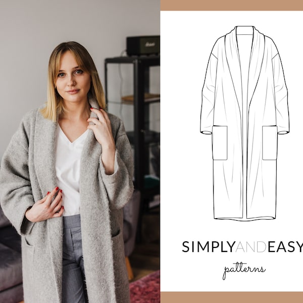 Coat Sewing Pattern - Etsy