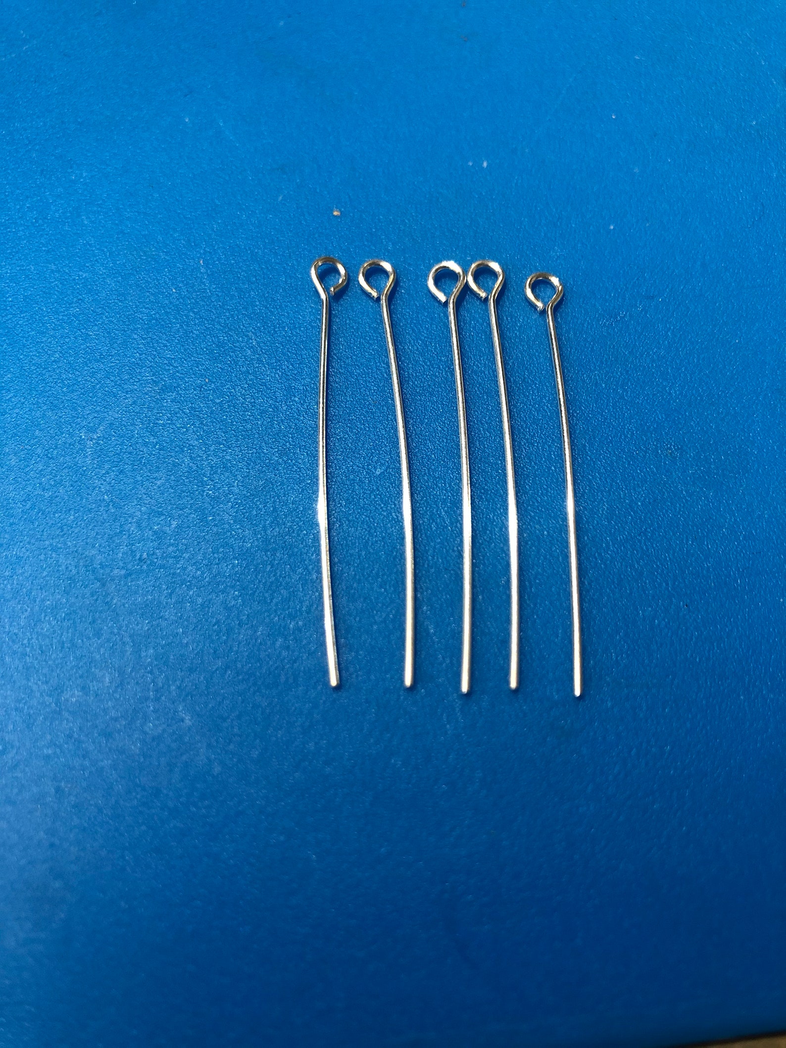 Sterling silver eye pins for jewellery making Silver eye pins Etsy