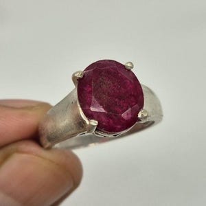 Handmade Ruby Ring, Ruby gemstone Ring, Women's ring, gemstone ring, silver ring, ruby, silver ring, jewellery gift, men's ring, handmade jewellery, boho ring, adjustble ring, promise ring, statement ring, everyday silver ring, unique ring, simple ring, simple ruby ring, partywear ring, gifts for friend, 925 sterling silver ring, 925 ring, gifts for her, mother's day gift, ruby jewellery, faceted ruby, oval ruby, polished ruby ring, ruby cut ring ,silver ring , gemstone ring handmade silver ring