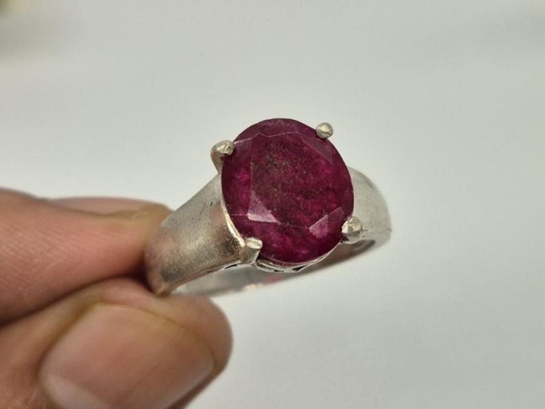 Handmade Ruby Ring, Ruby gemstone Ring, Women's ring, gemstone ring, silver ring, ruby, silver ring, jewellery gift, men's ring, handmade jewellery, boho ring, adjustble ring, promise ring, statement ring, everyday silver ring, unique ring, simple ring, simple ruby ring, partywear ring, gifts for friend, 925 sterling silver ring, 925 ring, gifts for her, mother's day gift, ruby jewellery, faceted ruby, oval ruby, polished ruby ring, ruby cut ring ,silver ring , gemstone ring handmade silver ring