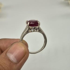 Handmade Ruby Ring, Ruby gemstone Ring, Women's ring, gemstone ring, silver ring, ruby, silver ring, jewellery gift, men's ring, handmade jewellery, boho ring, adjustble ring, promise ring, statement ring, everyday silver ring, unique ring, simple ring, simple ruby ring, partywear ring, gifts for friend, 925 sterling silver ring, 925 ring, gifts for her, mother's day gift, ruby jewellery, faceted ruby, oval ruby, polished ruby ring, ruby cut ring ,silver ring , gemstone ring handmade silver ring