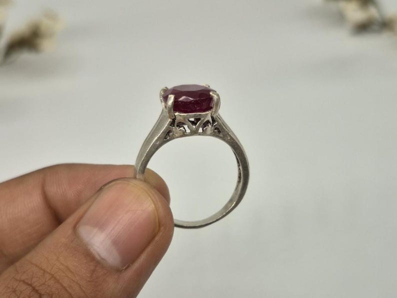 Handmade Ruby Ring, Ruby gemstone Ring, Women's ring, gemstone ring, silver ring, ruby, silver ring, jewellery gift, men's ring, handmade jewellery, boho ring, adjustble ring, promise ring, statement ring, everyday silver ring, unique ring, simple ring, simple ruby ring, partywear ring, gifts for friend, 925 sterling silver ring, 925 ring, gifts for her, mother's day gift, ruby jewellery, faceted ruby, oval ruby, polished ruby ring, ruby cut ring ,silver ring , gemstone ring handmade silver ring