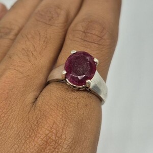 Handmade Ruby Ring, Ruby gemstone Ring, Women's ring, gemstone ring, silver ring, ruby, silver ring, jewellery gift, men's ring, handmade jewellery, boho ring, adjustble ring, promise ring, statement ring, everyday silver ring, unique ring, simple ring, simple ruby ring, partywear ring, gifts for friend, 925 sterling silver ring, 925 ring, gifts for her, mother's day gift, ruby jewellery, faceted ruby, oval ruby, polished ruby ring, ruby cut ring ,silver ring , gemstone ring handmade silver ring