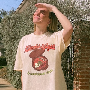 キムチチゲ Tシャツ、韓国料理 Tシャツ、Comfortcolors 1717