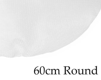 Australian Made Cushion Pillow Inserts | 60cm Round | Hypoallergenic Polyester Fibre Filling