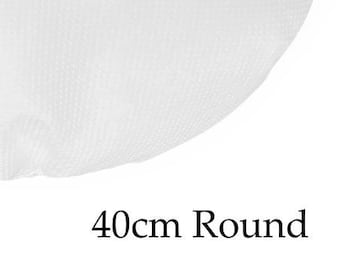 Australian Made Cushion Pillow Inserts | 40cm Round | Hypoallergenic Polyester Fibre Filling