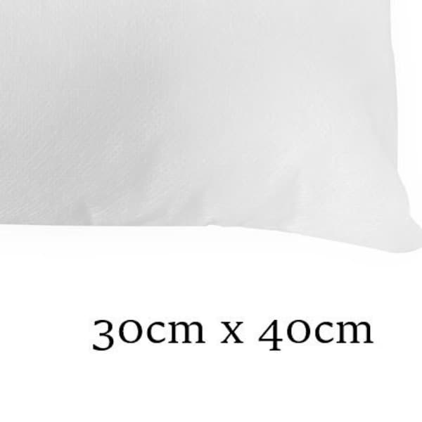 Australian Made Cushion Pillow Inserts | 30cm x 40cm | Hypoallergenic Polyester Fibre Filling