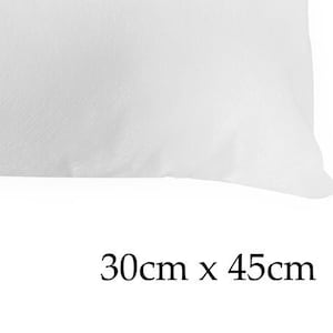Australian Made Cushion Pillow Inserts | 30 x 45cm | Hypoallergenic Polyester Fibre Filling