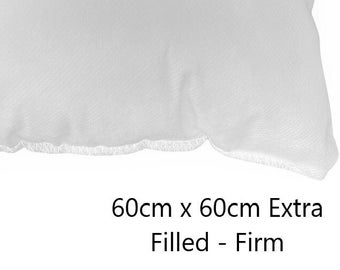Australian Made Extra Firm Cushion Insert Hypoallergenic Polyester Fibre (60cm x 60cm)