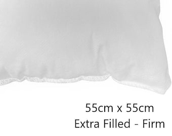 Australian Made Cushion Pillow Inserts | 55cm x 55cm | Hypoallergenic Polyester Fibre Filling