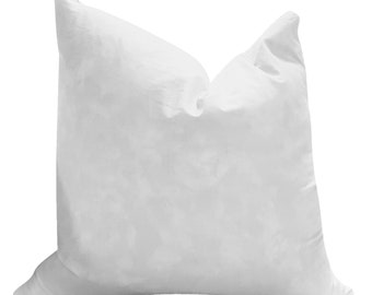 Feather/Down Alternative 100% MicroFibre Filled Cotton cased Cushion Inserts | Scatter cushions | Cushion Inner | Multiple Sizes