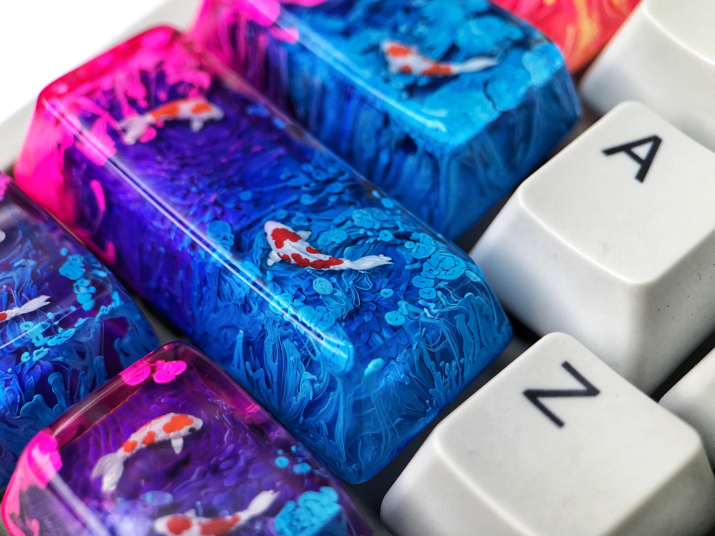 Koi Fish Keycap Set: Custom Cherry MX Mechanical Keyboard - Etsy