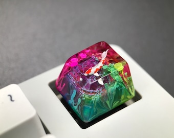 Artisan Koi Keycap: Custom Cherry MX Mechanical Keyboard