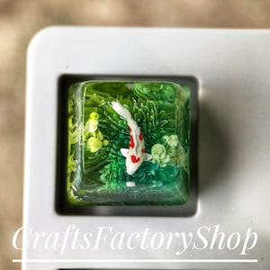 Artisan Keycaps, Koi keycaps, Handmade resin Keycaps Profile SA and OEM , Custom keycaps For Cherry MX Mechanical Keyboard, Gift ideas