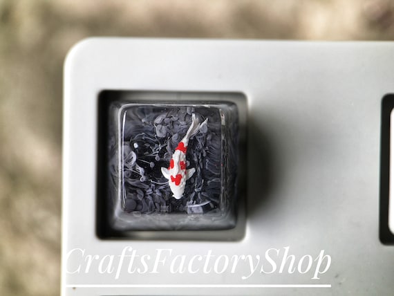 Black Keycaps Koi Fish Artisan Keycap Custom Keycap SA - Etsy