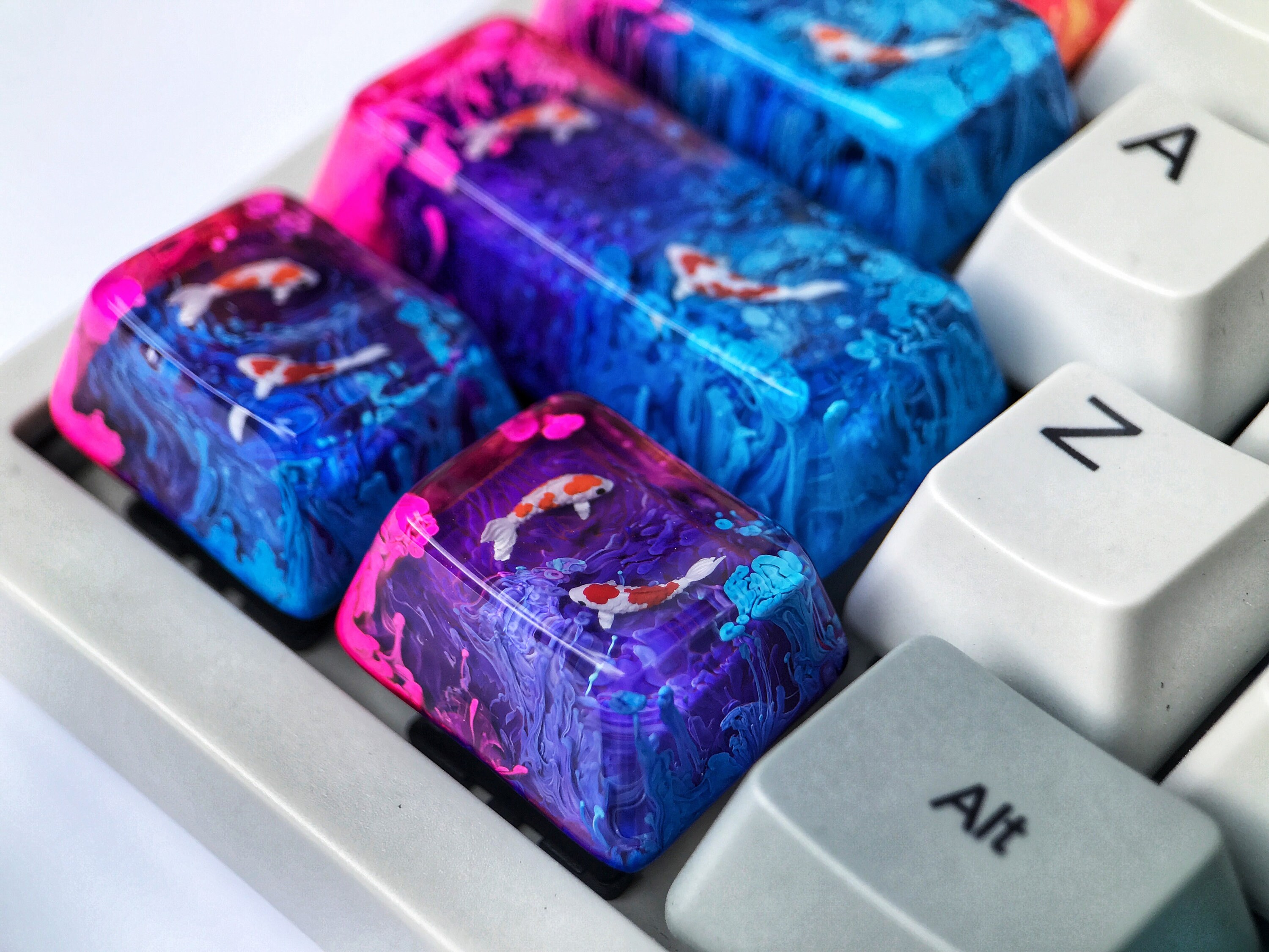 Koi Fish Keycap Set: Custom Cherry MX Mechanical Keyboard - Etsy