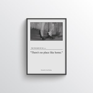 The Wizard of Oz Film Print, Movie Quote Poster