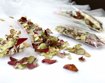 Preserved flowers Retro blue hydrangea petals about 40 pieces pack Made in Japan FF85117