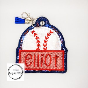 Baseball Bag Tag | Back to School Supplies | Kids Lunch box | Backpack ID Tag | Diaper Bag Tag | Sport Bag Name Tag | CUSTOMIZABLE