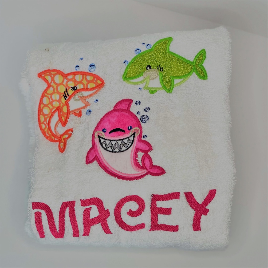 Baby Sharks Towels, Kids Bathroom Decor, Kids Bathroom Set