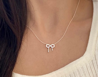 ネックレス・ペンダント Numbering Ribbon Pendant Necklace #3700 BMH542 Amazon.com: Dainty Bow Ribbon Pendant Necklaces for Women