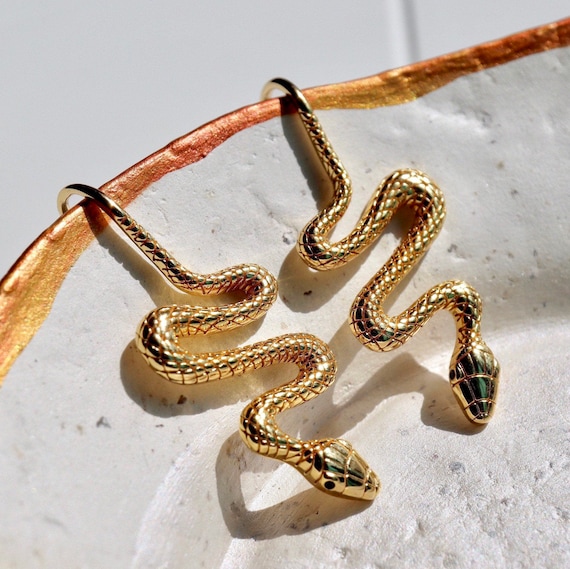 Etsy sale snake earrings