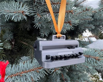 Perkins Brailler - Model Christmas Tree Ornament (single multi-colour ornament)