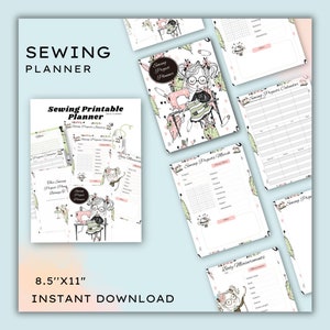 Sewing Projects Planner: 31 Unique Pages (PDF File)