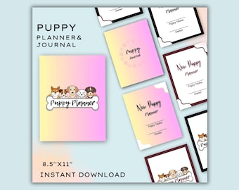 Pet Planner Printable: Dog Organizer, Medical Tracker (Digital Download)