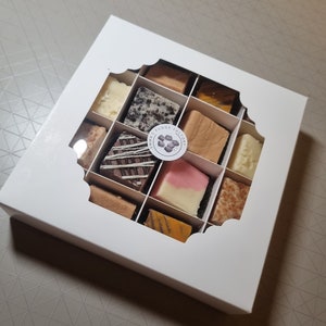 Fudge Gift Presentation Boxes, Gift Ideas for Her or Him, Mothers Day, Birthday, Easter, Thinking of You, Congratulations, Get Well Soon