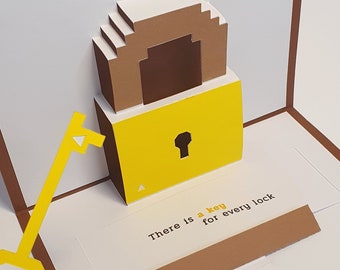 A Key for Every Lock - Interactive Escape Room Pop-Up Card