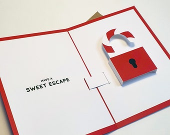 PACK OF 5 Sweet Escape - Escape Room Inspired Pop-Up Card