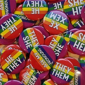 Pronomen Stifte in Großpackungen. 25mm Durchmesser.