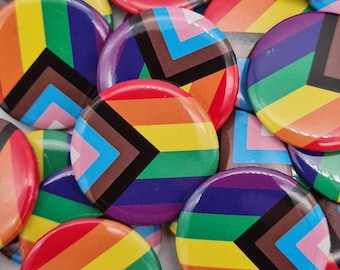 Pride pins badges in bulk packs. 25mm/1inch.