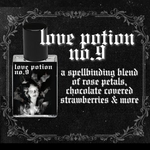 LOVE POTION NO. 9 // Dewy Rose Petals, Chocolate Covered Strawberries, Milk, White Musk // Gothic Victorian Perfume Oil