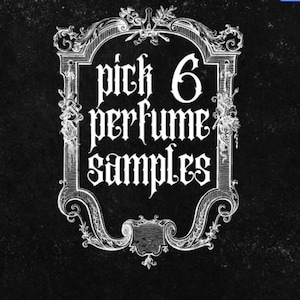 ELIJA 6 MUESTRAS DE PERFUME // Drams de 2 ml // Conjunto de muestras de aceite de perfume