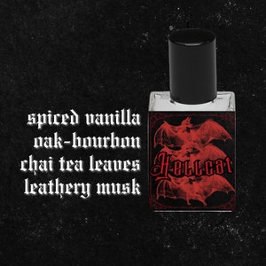 HELLCAT // Spiced Vanilla Bean (Clove, Cardamom, Cinnamon, Nutmeg), Oak-Infused Bourbon, Black Tea Leaves, Sugared Berries, Honey // Gothic