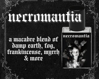 NECROMANTIA // Damp Earth, Fog, Overturned Dirt, Frankincense, Myrrh, Patchouli // Gothic Victorian Perfume Oil