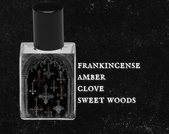 CATHÉDRALE // Frankincense, Amber Resin, Clove, Smoking Woods, Patchouli Incense, Sweet Vanilla // Gothic Witchy Perfume Oil