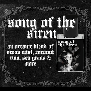 SONG of the SIREN // Ocean Mist, Coconut Rum, Agave Nectar, Sea Grass, Vanilla, Lime // Gothic Victorian Perfume Oil