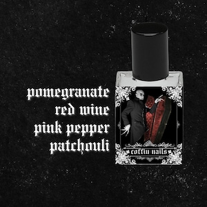 COFFIN NAILS // Pomegranate Champagne, Rhubarb, Blackberry, Raspberry, Pink Pepper, Clove, Basalm, Patchouli, Cedar // Gothic Witchy Perfume