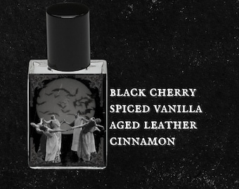 BAD MOON RISING // Black Cherry, Spiced Vanilla, Cinnamon, Tonka, Leather, Amber // Gothic Victorian Perfume Oil