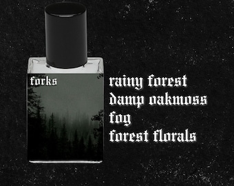 FORKS // Rainy Forest, Fog, Damp Oakmoss, Sandalwood, Vanilla, Forest Florals, Eucalyptus // Gothic Victorian Perfume Oil